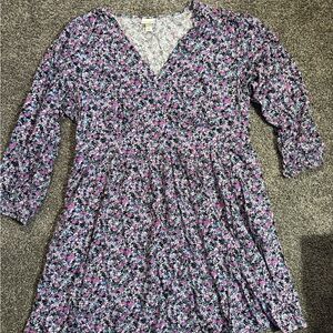 Ava & Viv Floral Dress - Pink and Purple